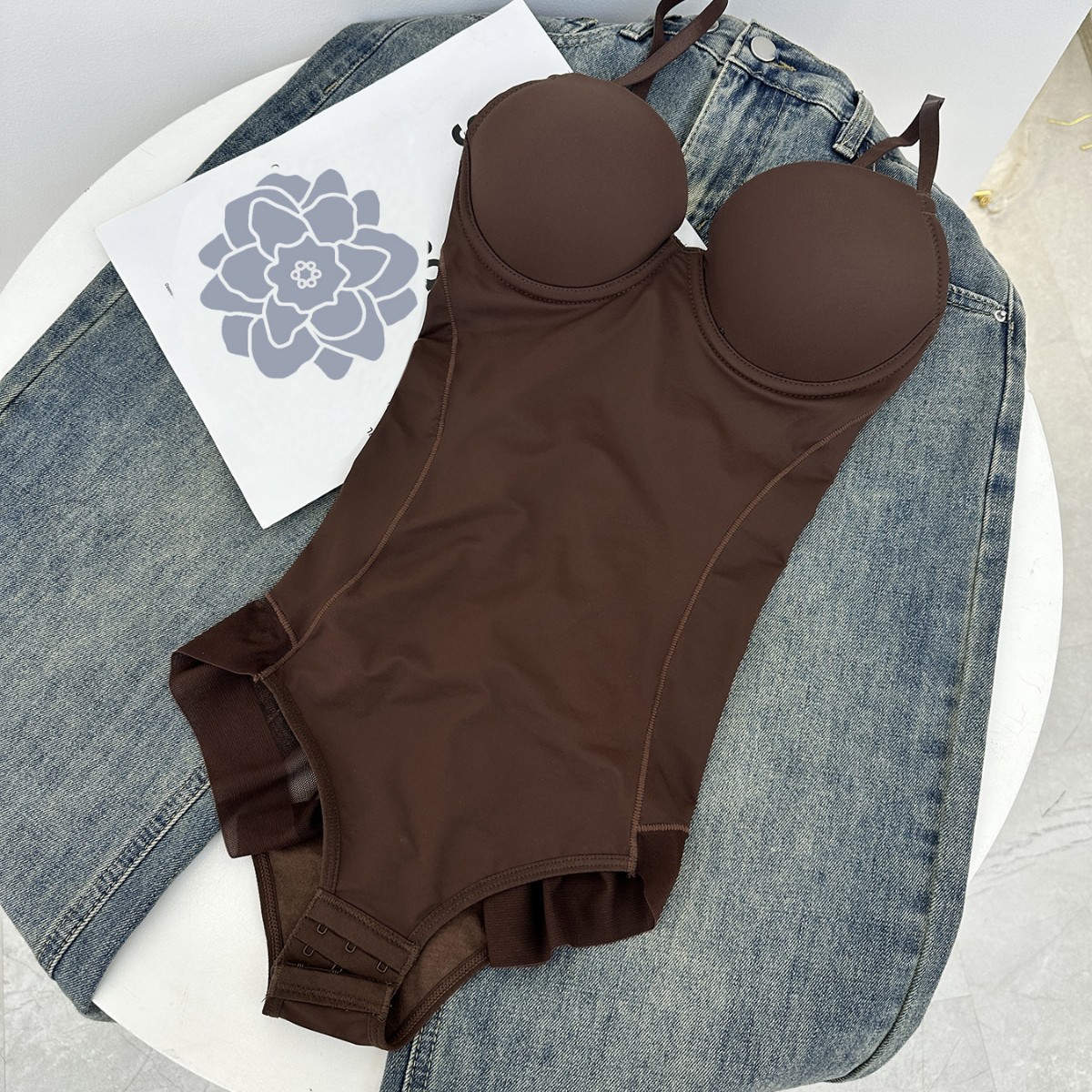 Shapewear Bodysuit Firm - Dünner Shapewear-Body mit integriertem BH, Bauchkontrolle,