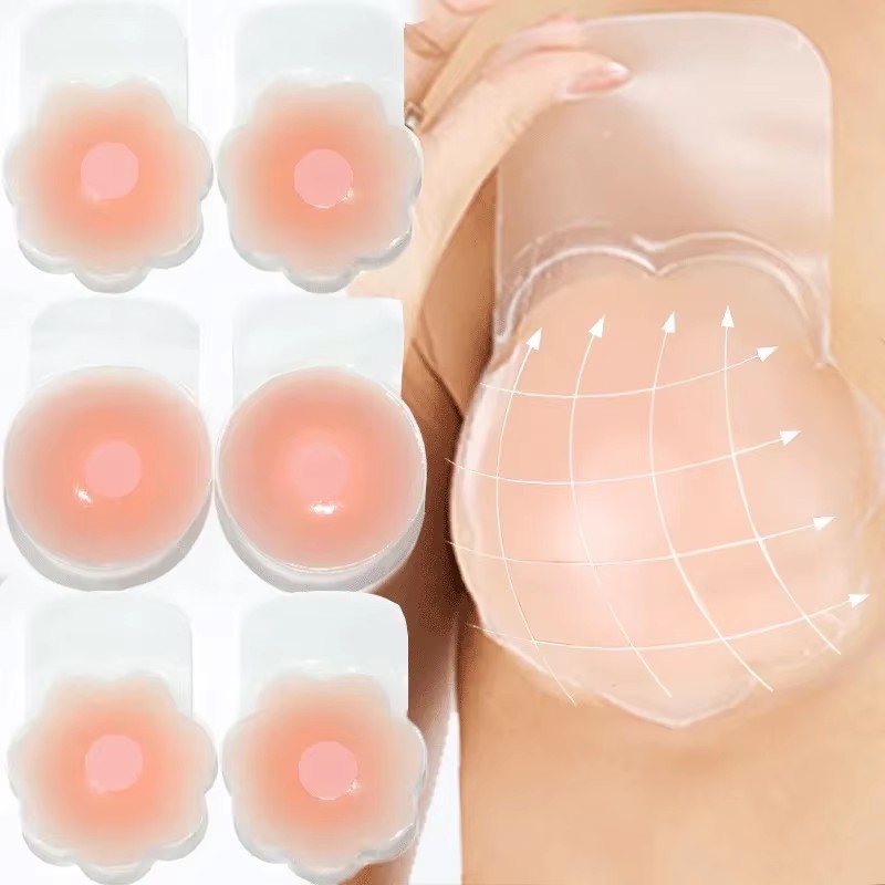 Nipple Cover Pasties - 1-3Pairs Wiederverwendbare Frauen Brust Blütenblätter Lift